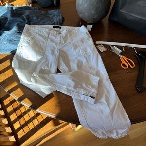 Sanctuary Crisp White Cargo Pants size 29